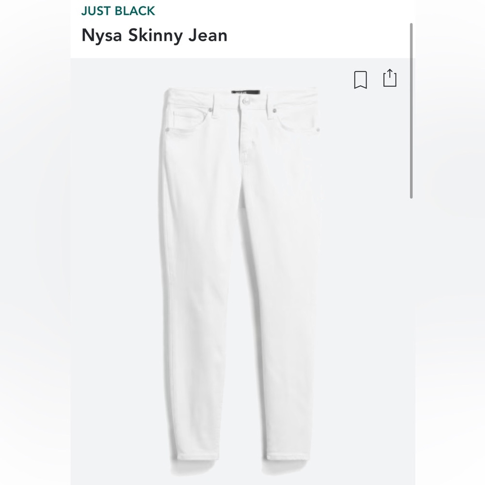 🤍 JUST BLACK White Skinny Jean | 25P | 2P